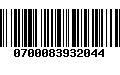 Código de Barras 0700083932044