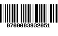 Código de Barras 0700083932051