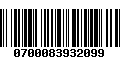 Código de Barras 0700083932099