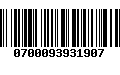 Código de Barras 0700093931907