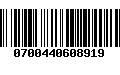 Código de Barras 0700440608919