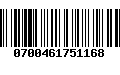 Código de Barras 0700461751168