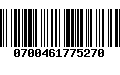 Código de Barras 0700461775270