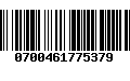 Código de Barras 0700461775379