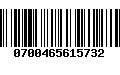 Código de Barras 0700465615732