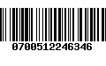 Código de Barras 0700512246346