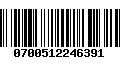 Código de Barras 0700512246391