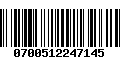 Código de Barras 0700512247145