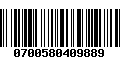 Código de Barras 0700580409889