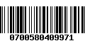 Código de Barras 0700580409971