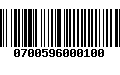 Código de Barras 0700596000100