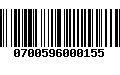 Código de Barras 0700596000155