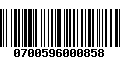 Código de Barras 0700596000858