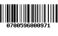 Código de Barras 0700596000971