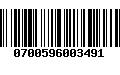 Código de Barras 0700596003491