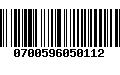 Código de Barras 0700596050112