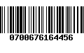 Código de Barras 0700676164456