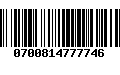 Código de Barras 0700814777746