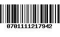 Código de Barras 0701111217942