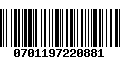 Código de Barras 0701197220881