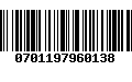 Código de Barras 0701197960138