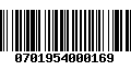 Código de Barras 0701954000169