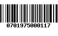 Código de Barras 0701975000117