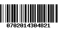 Código de Barras 0702014304821