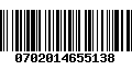 Código de Barras 0702014655138