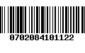 Código de Barras 0702084101122