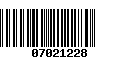 Código de Barras 07021228