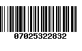 Código de Barras 07025322832