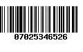 Código de Barras 07025346526
