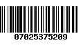 Código de Barras 07025375209