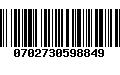Código de Barras 0702730598849