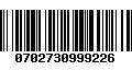 Código de Barras 0702730999226