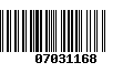 Código de Barras 07031168