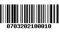 Código de Barras 0703202100010