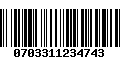 Código de Barras 0703311234743