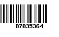 Código de Barras 07035364