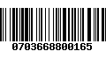 Código de Barras 0703668800165
