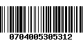 Código de Barras 0704005305312