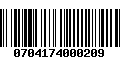 Código de Barras 0704174000209