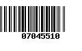 Código de Barras 07045510