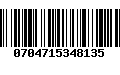 Código de Barras 0704715348135
