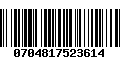 Código de Barras 0704817523614