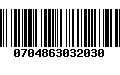 Código de Barras 0704863032030