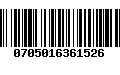 Código de Barras 0705016361526