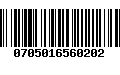 Código de Barras 0705016560202