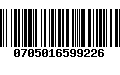 Código de Barras 0705016599226